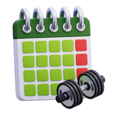 トレーニングの日  3D Icon