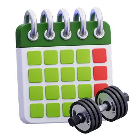 トレーニングの日  3D Icon