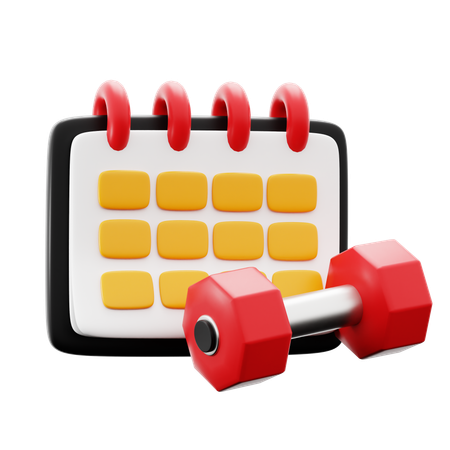 Workout Schedule  3D Icon