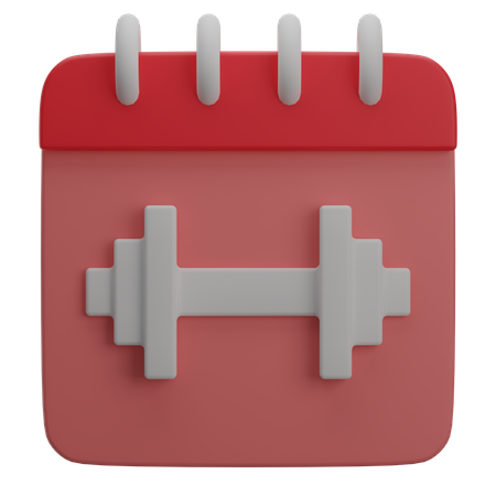 Workout Schedule  3D Illustration