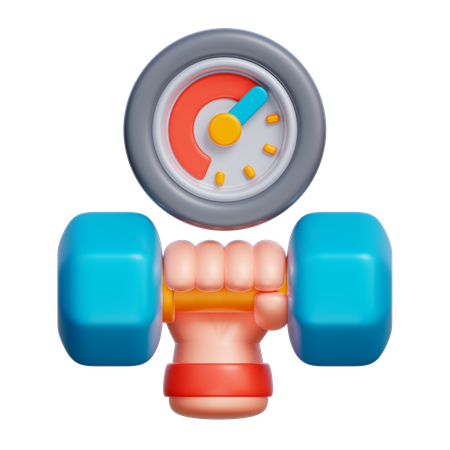 トレーニング時間  3D Icon