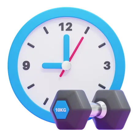 Workout Time  3D Icon