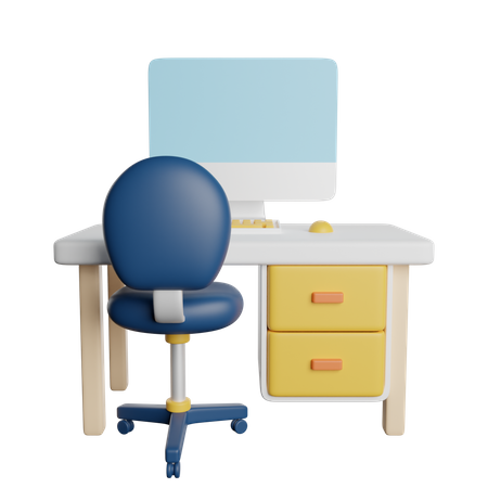 Workplace  3D Icon