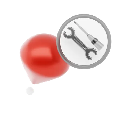 Workshop Pin  3D Icon