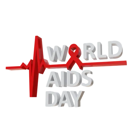 World Aids Day  3D Illustration