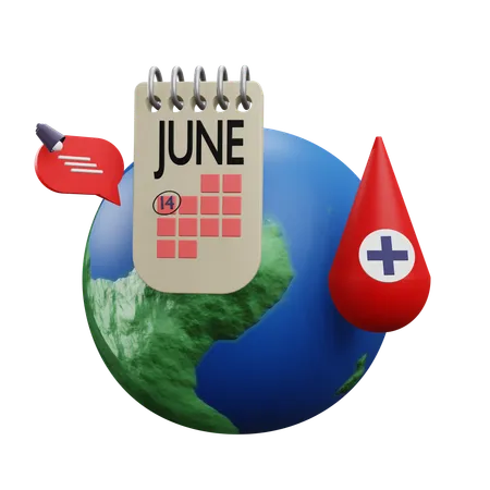 World Blood Donor Day  3D Icon