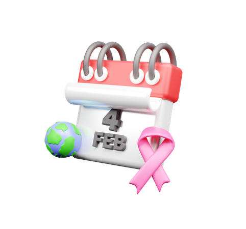 World Cancer Day  3D Icon