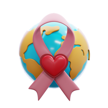 World Cancer day  3D Icon