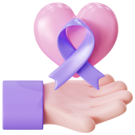 World cancer day  3D Icon