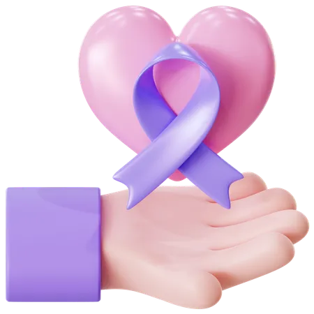 World cancer day  3D Icon