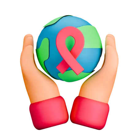 World cancer day  3D Icon