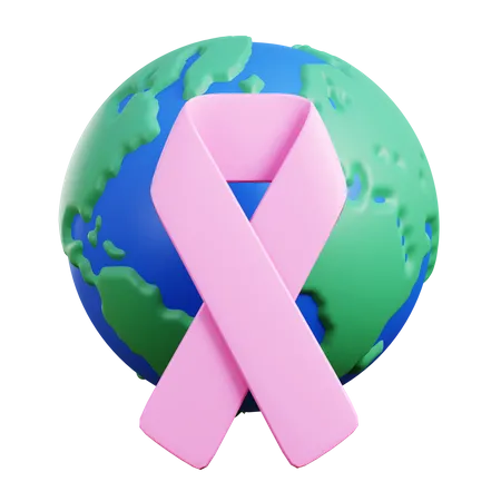 World cancer day  3D Icon