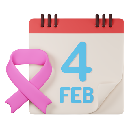 World cancer day  3D Icon