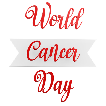 World Cancer Day  3D Icon