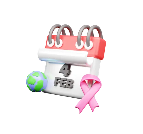 World Cancer Day  3D Icon