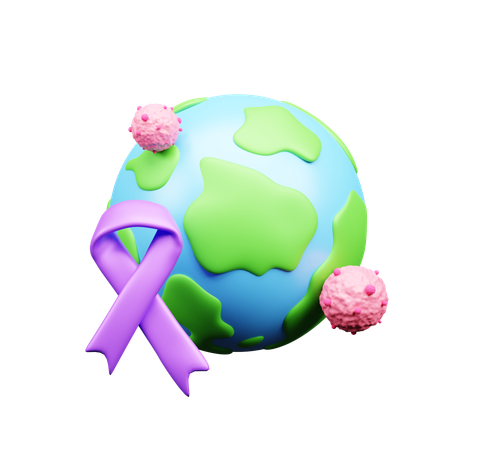 World Cancer Day  3D Icon