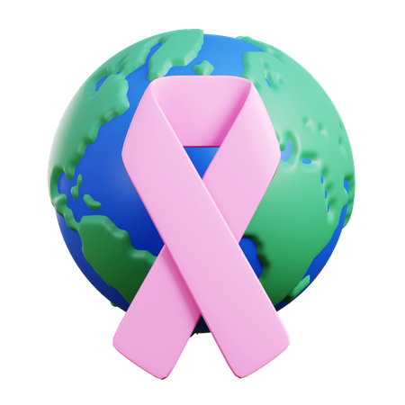 World cancer day 3D Illustration