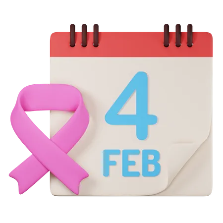 World cancer day  3D Icon