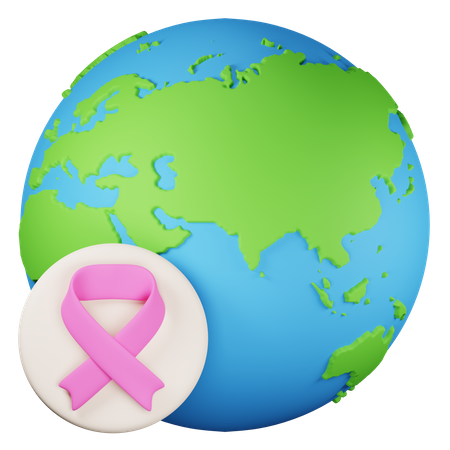 World cancer day  3D Icon