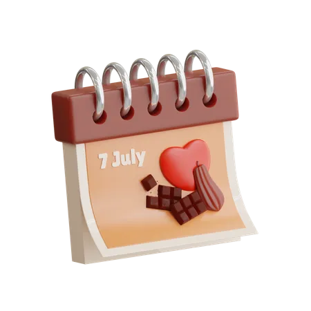 World Chocolate Day  3D Icon