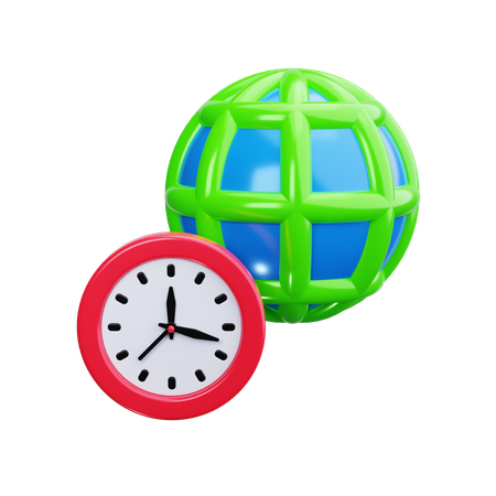 World Clock  3D Icon