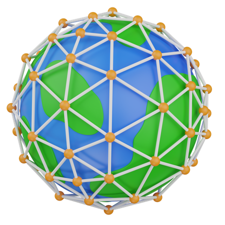 World Connect  3D Icon