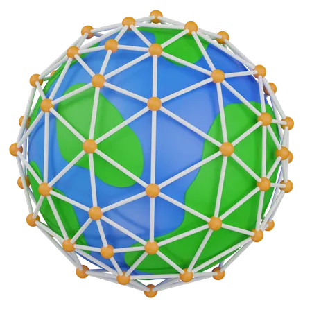 World Connect  3D Icon