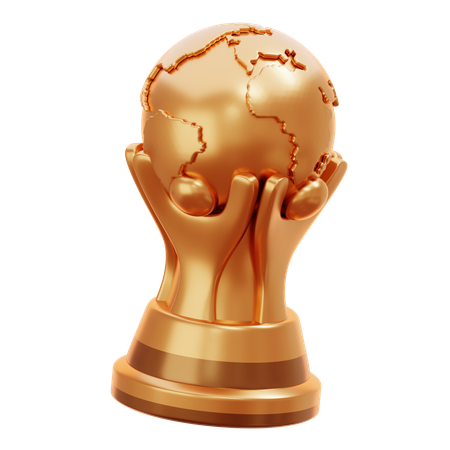 World Cup Gold Trophy  3D Icon