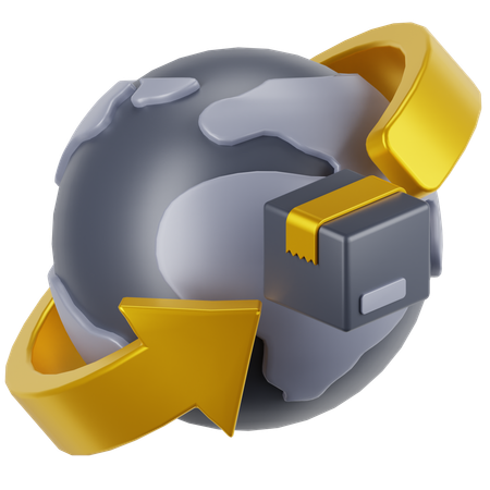 World Delivery  3D Icon