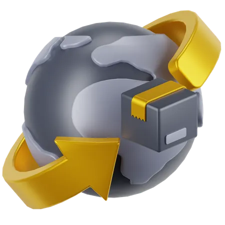 World Delivery  3D Icon