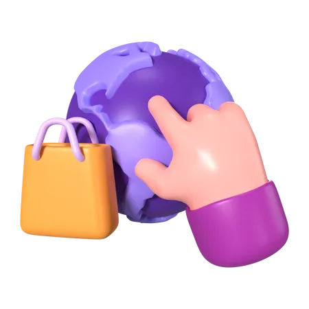 World Delivery  3D Icon