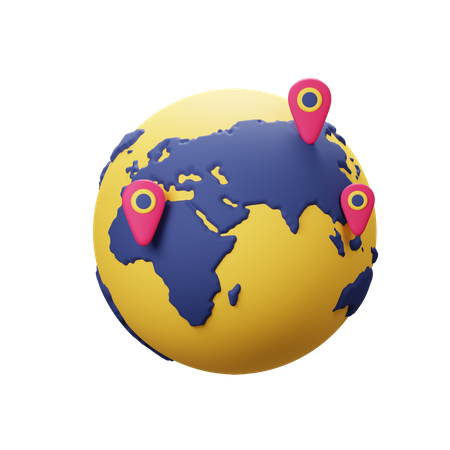 World Destination  3D Icon