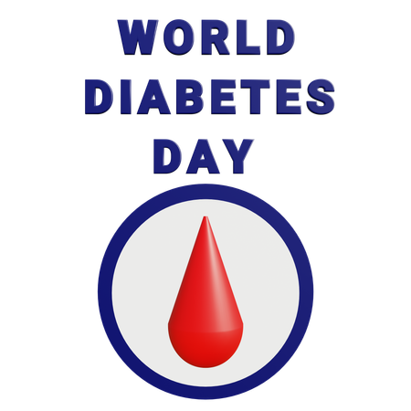 World Diabetes Day  3D Icon