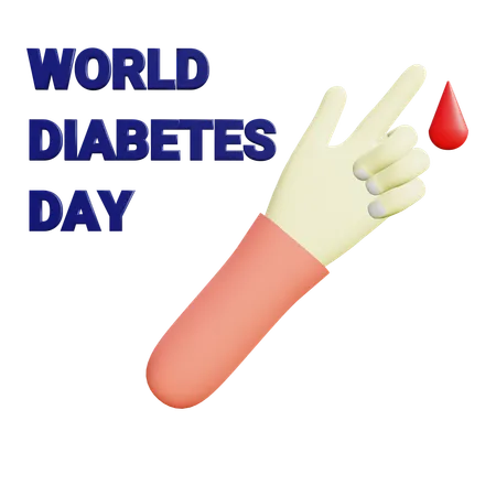 World Diabetes Day  3D Icon