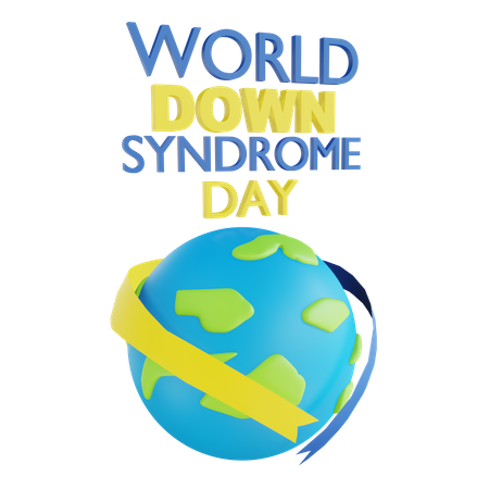 World Down Syndrome Day  3D Illustration