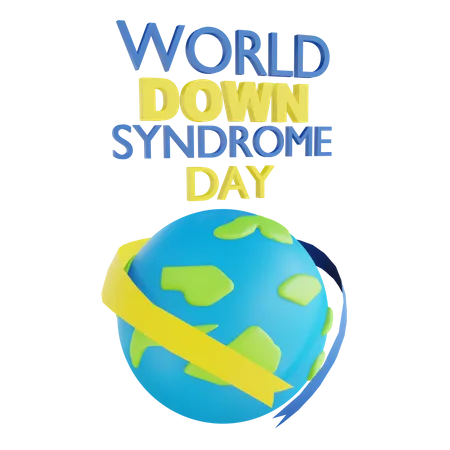 World Down Syndrome Day  3D Illustration