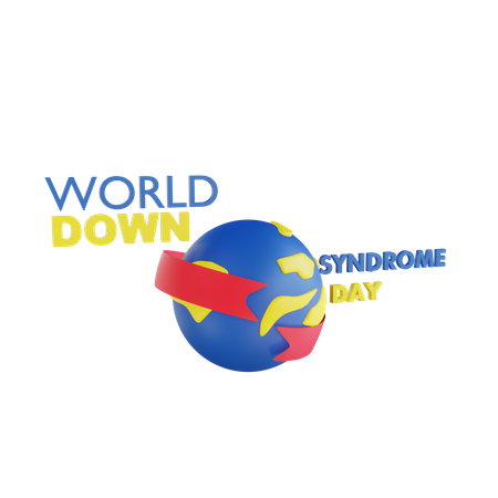 World Down Syndrome Day 3D Illustration