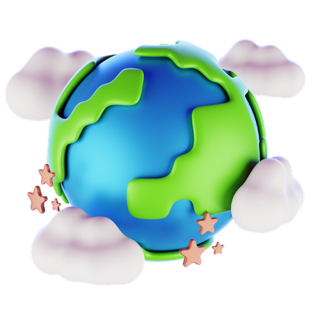 World Earth Day  3D Icon