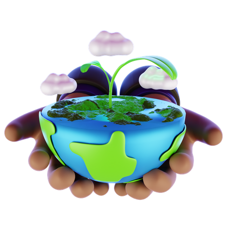 World Earth Day  3D Icon
