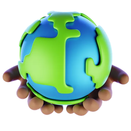 World Earth Day  3D Icon