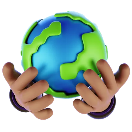 World Earth Day  3D Icon