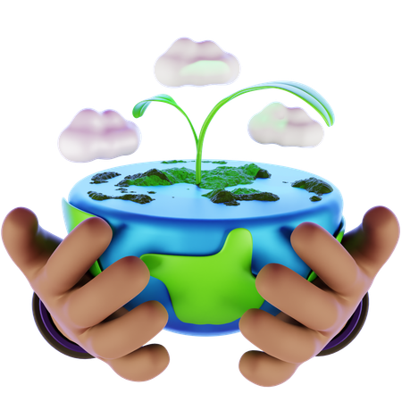 World Earth Day  3D Icon