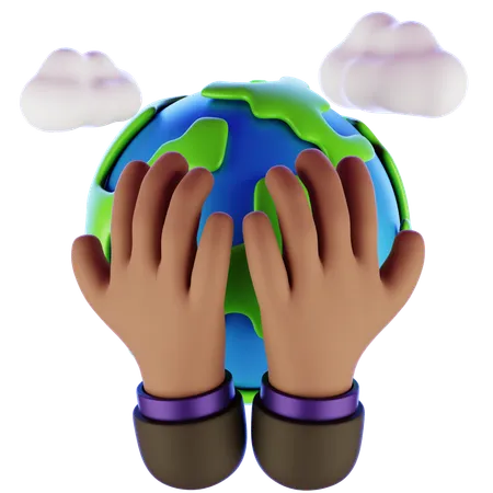 World Earth Day  3D Icon