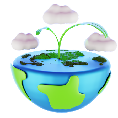 World Earth Day  3D Icon