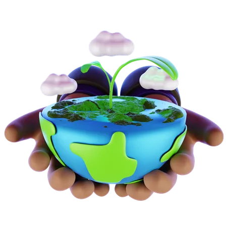 World Earth Day  3D Icon