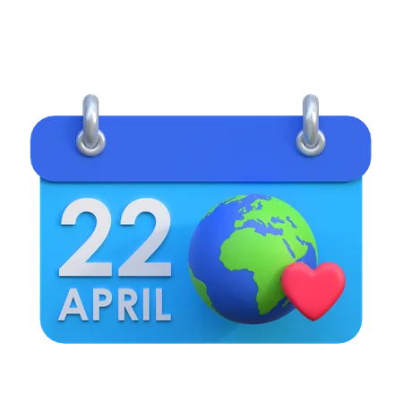 World Earth Day  3D Icon