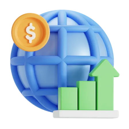 World economy  3D Icon