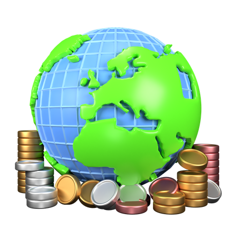 World economy  3D Icon