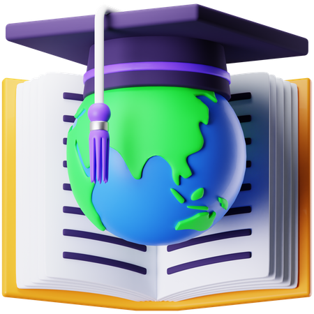 World Education  3D Icon