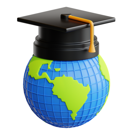 World Education 3D Illustration